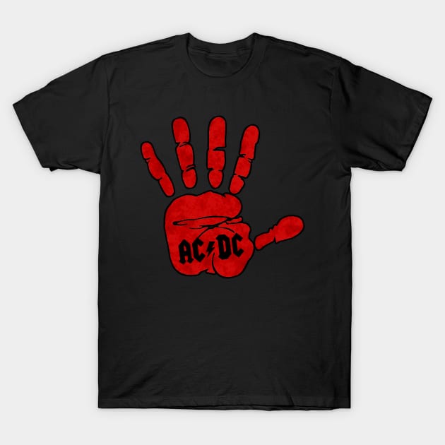 Hand acdc T-Shirt by MasterBearshop